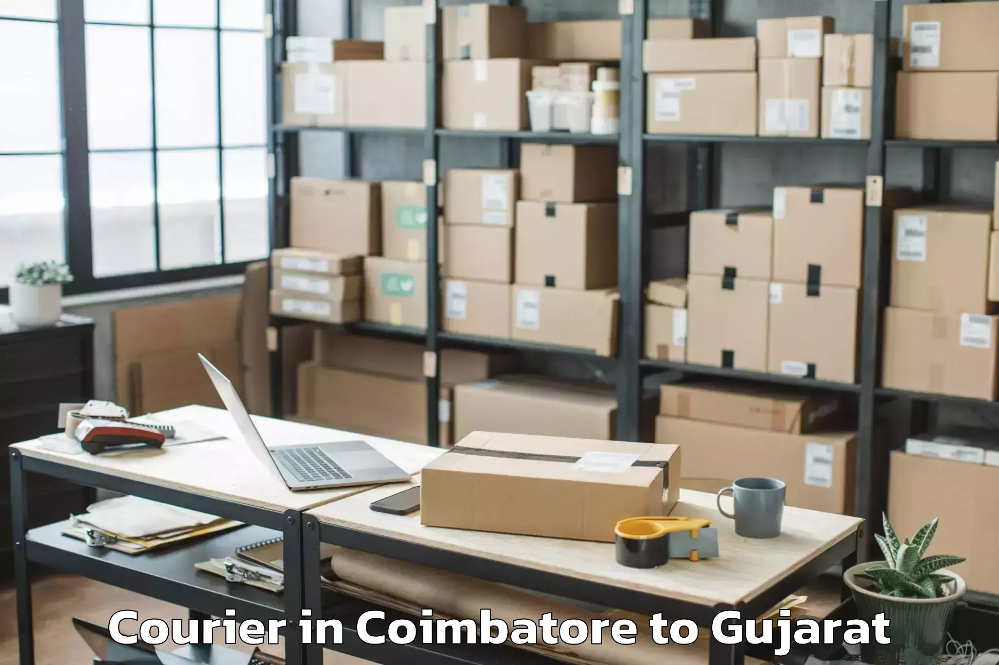 Top Coimbatore to Wadhwan Courier Available